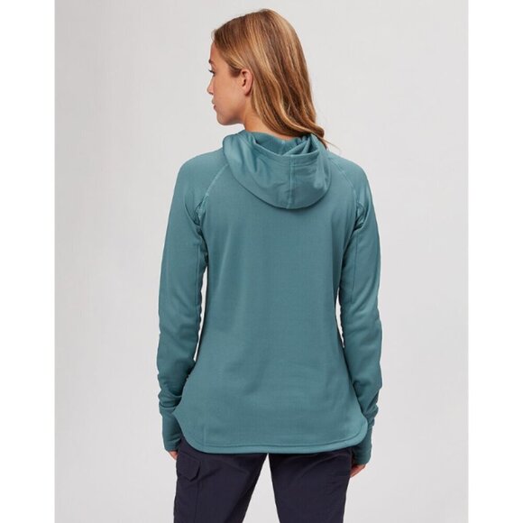 SIMMS Women's Heavyweight Baselayer Hooded Size LG Avalon Teal comfortable - Picture 2 of 11